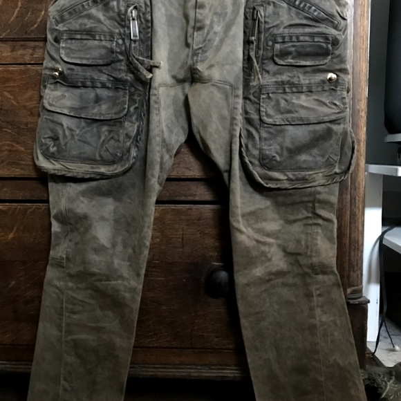 DSQUARED2 Coated Cotton Cargo Military Pants - Size It 42 / US 6 - Picture 6 of 13